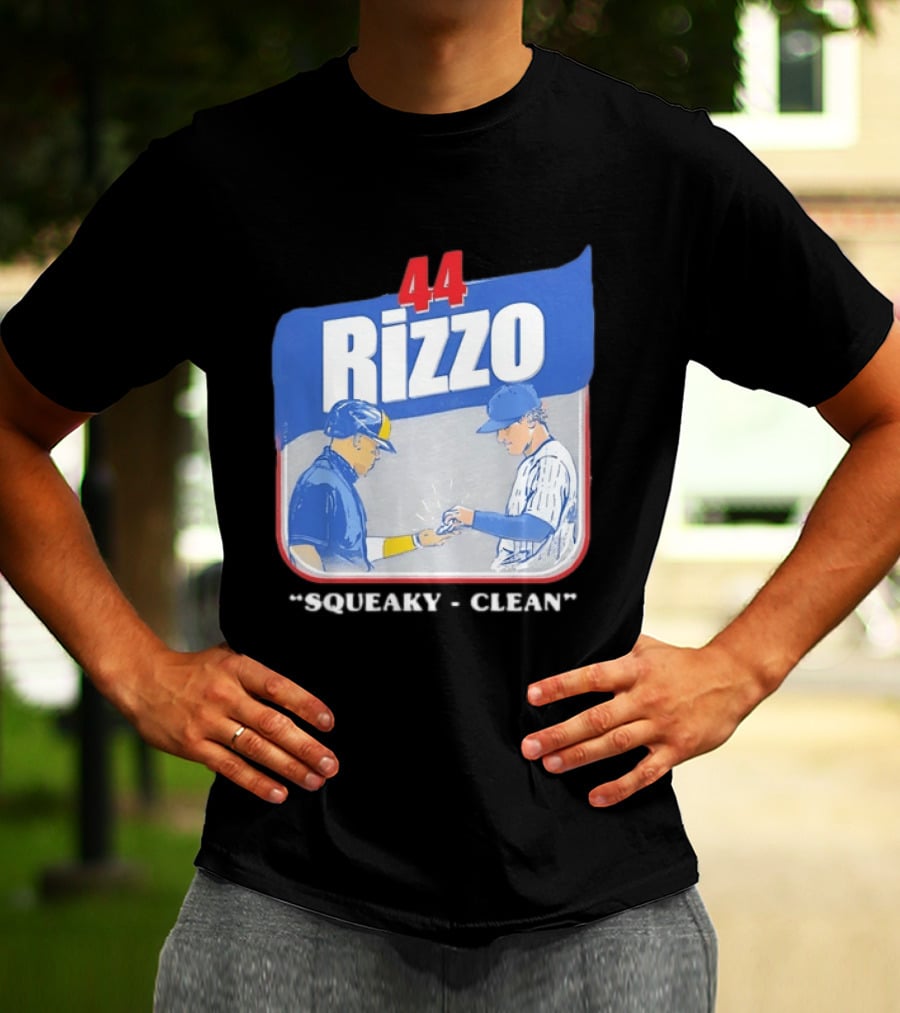 Anthony Rizzo 44 Squeaky Clean Baseball Exchange T-Shirt