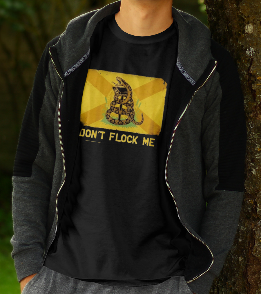 Florida Snake Surveillance Distressed Flag Don't Flock Me T-Shirt