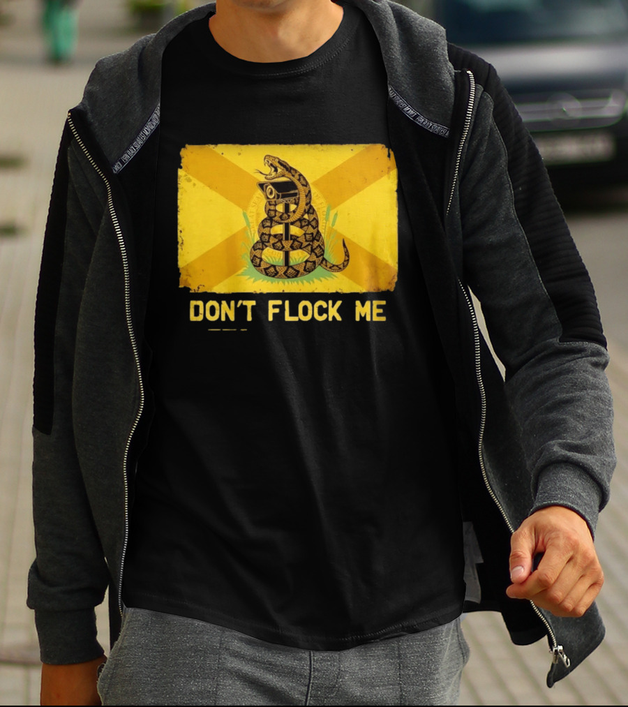 Florida Snake Surveillance Distressed Flag Don't Flock Me T-Shirt