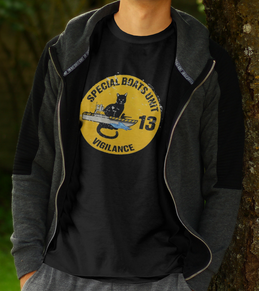 Special Boats Unit 13 Black Cat Vigilance T-Shirt