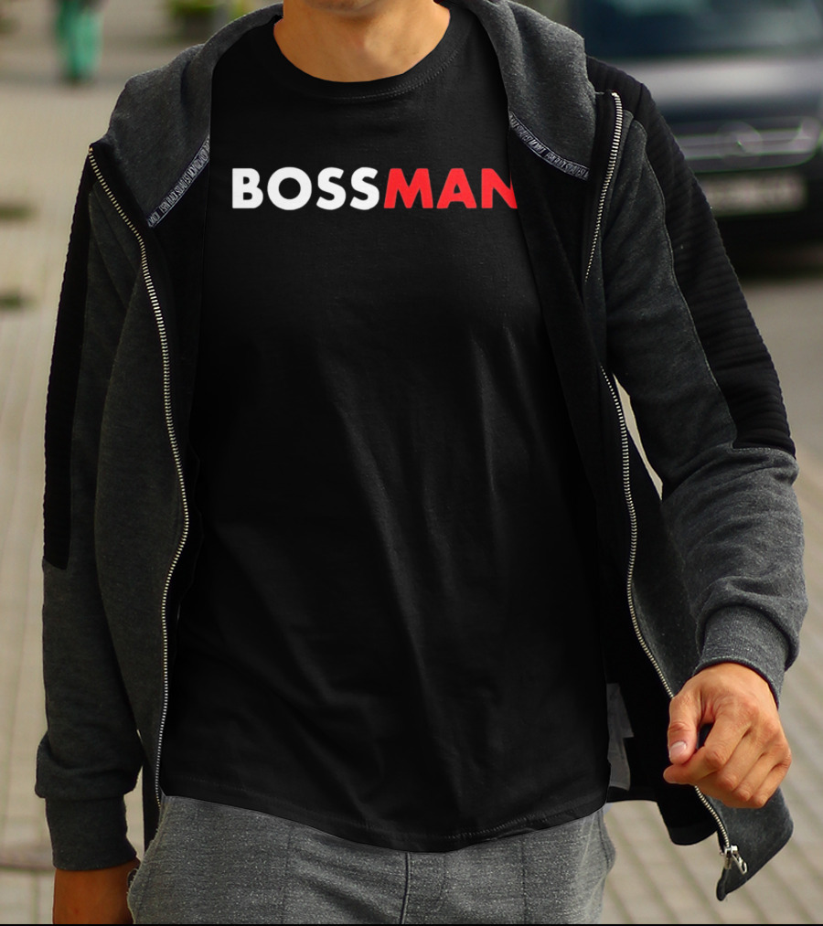 BOSSMAN Bold Statement Red And White T-Shirt