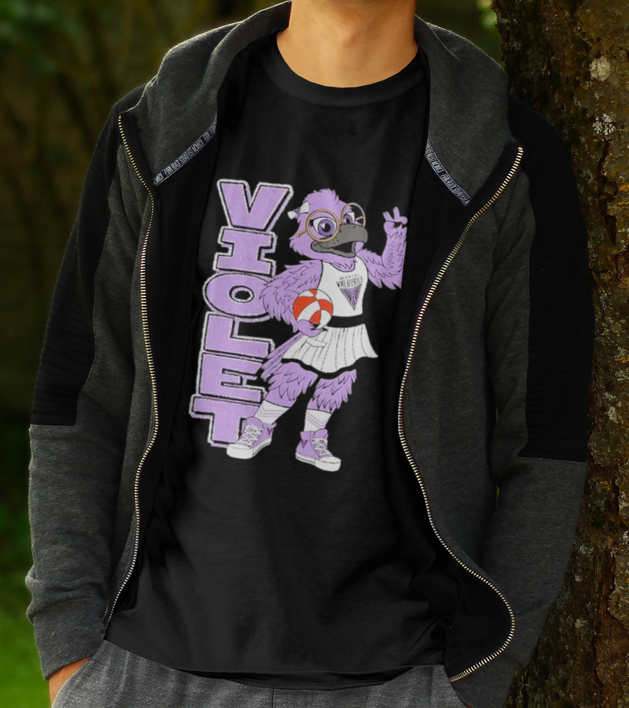 Golden State Valkyries Oaklandish Violet Mascot Basketball T-Shirt