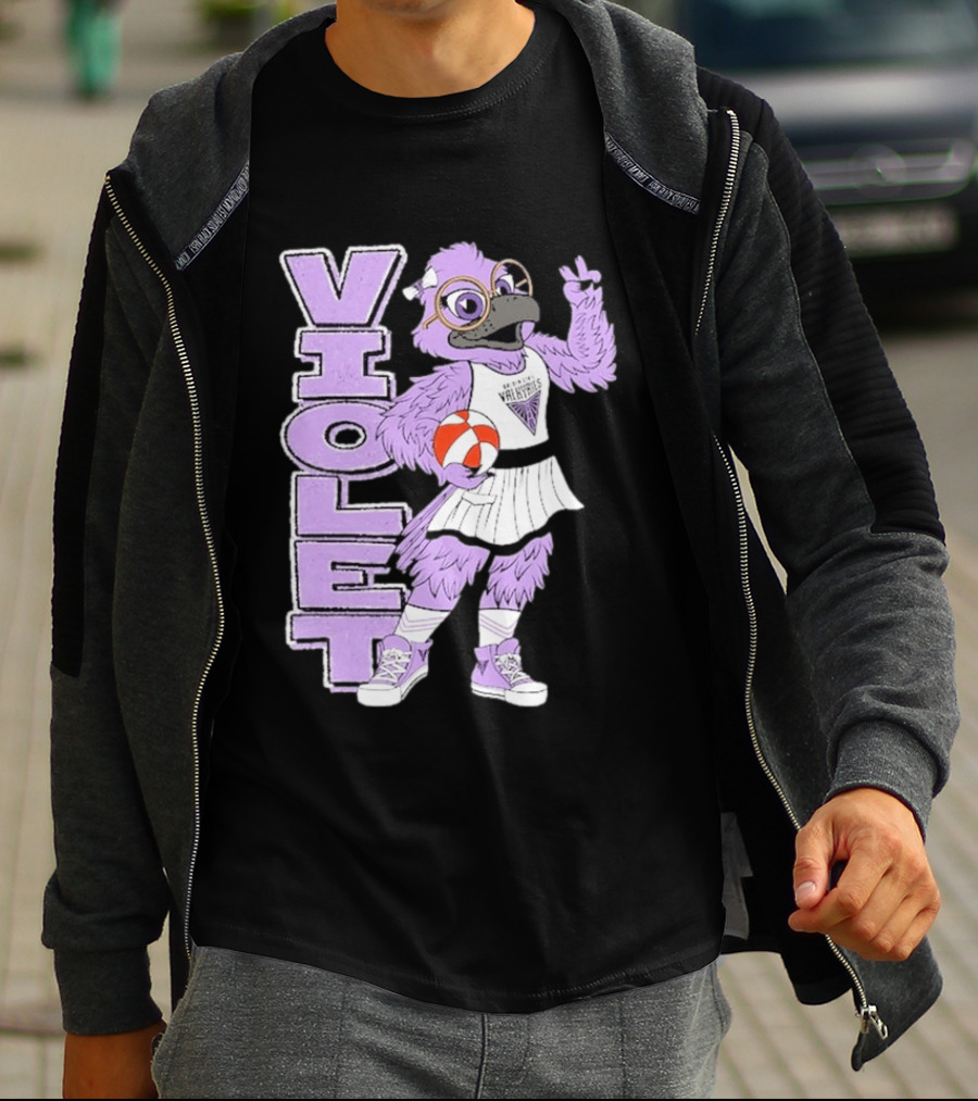 Golden State Valkyries Oaklandish Violet Mascot Basketball T-Shirt