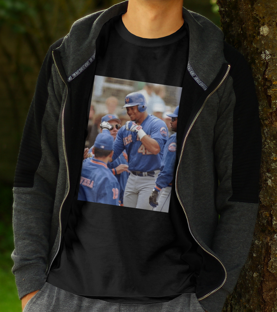 New York Mets Butch Huskey No. 42 MLB Legend T-Shirt
