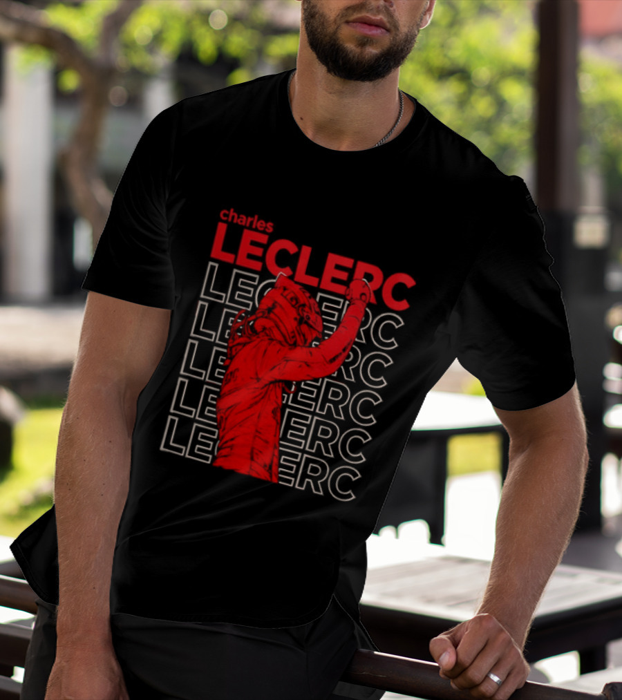 Charles Leclerc Formula 1 Racing Champion Red T-Shirt