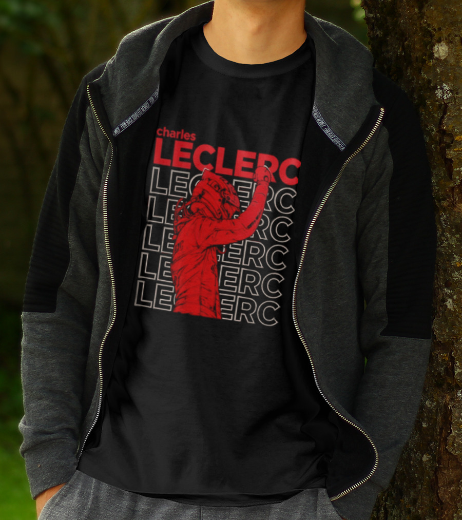 Charles Leclerc Formula 1 Racing Champion Red T-Shirt