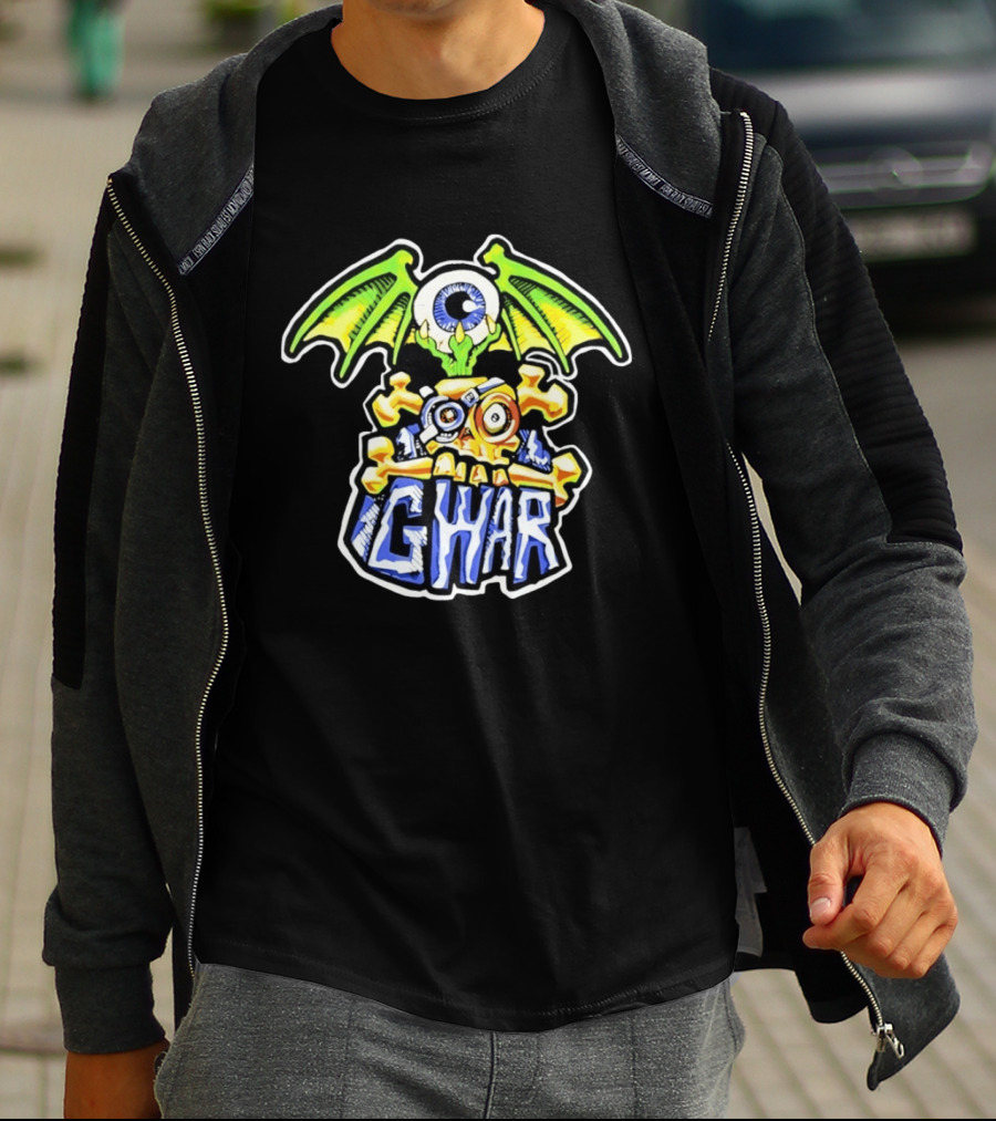 Gwar Winged Eyeball Skull Heavy Metal T-Shirt