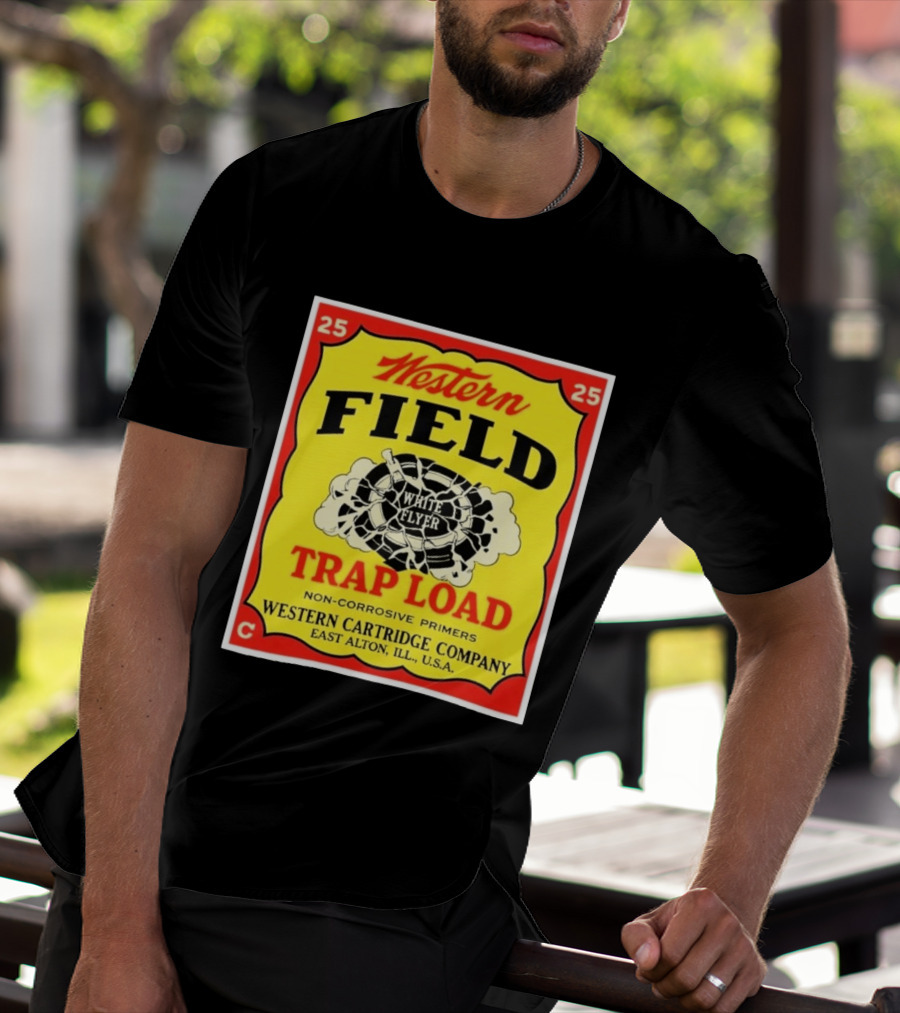 Western Field White Flyer Trap Load Western Cartridge Company East Alton USA T-Shirt