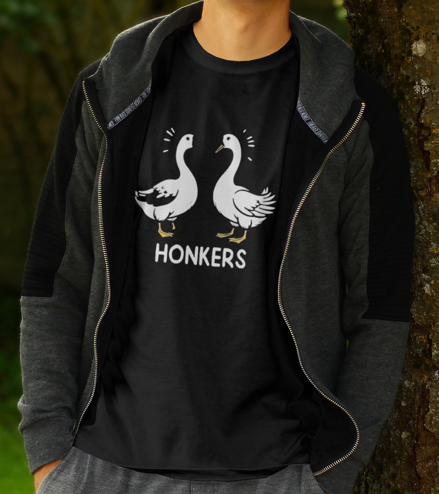 Honkers Goose Duo Geese Honk Bird Humor T-Shirt