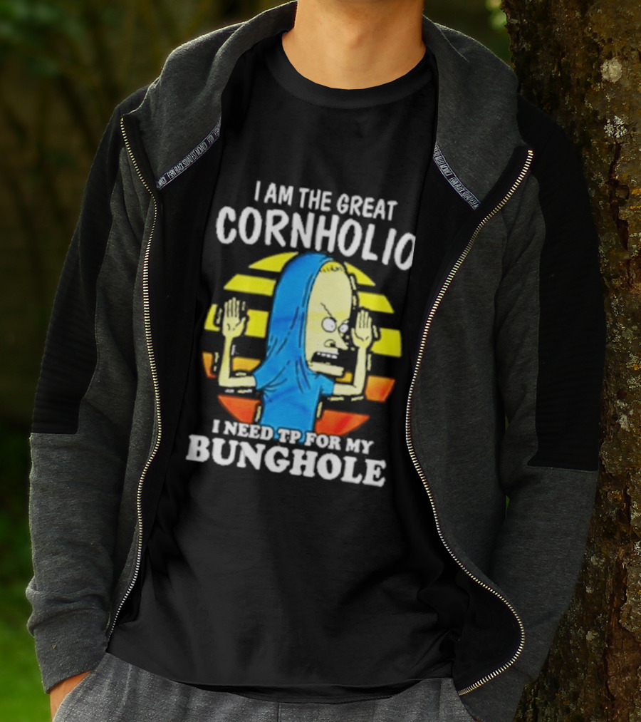 I Am The Great Cornholio I Need TP For My Bunghole Iconic Character Meme T-Shirt