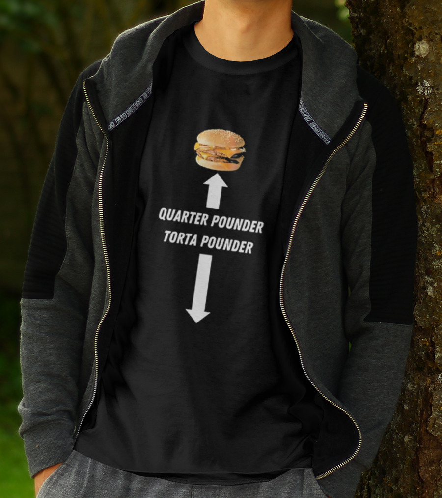 Quarter Pounder Torta Pounder Burger Fast Food T-Shirt