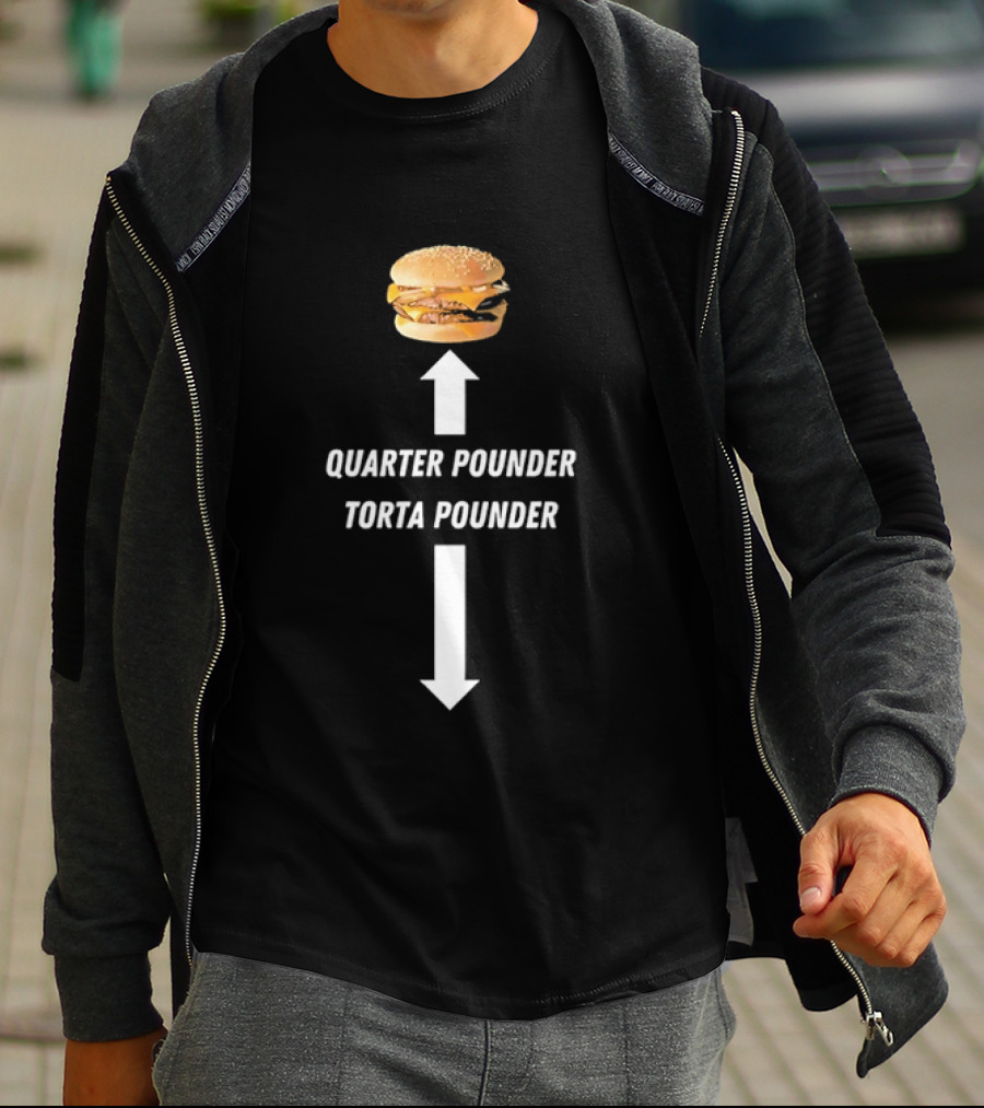 Quarter Pounder Torta Pounder Burger Fast Food T-Shirt