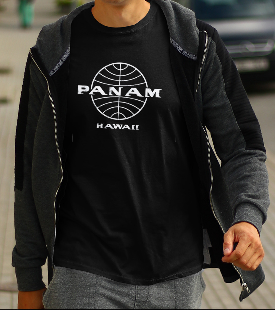 Pan Am Hawaii Distressed Globe Aviation T-Shirt