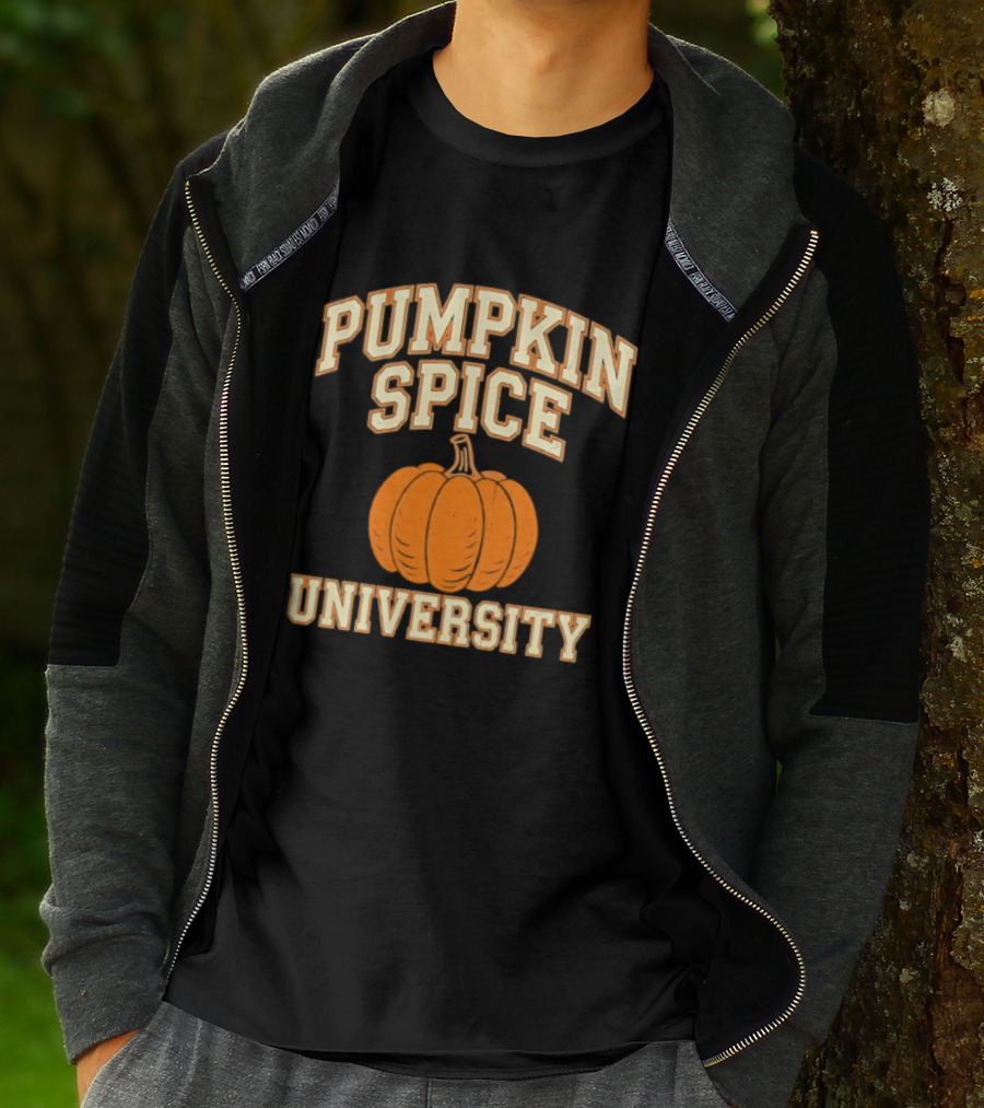 Pumpkin Spice University Distressed Fall T-Shirt