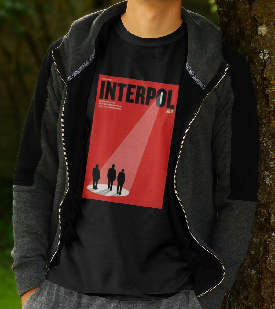 Interpol San Francisco 2026 Great American Music Hall Warfield Theatre Event Julie T-Shirt