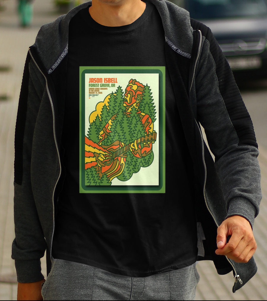 Jason Isbell Forest Grove OR Grand Lodge Concerts Aug 14 2026 T-Shirt