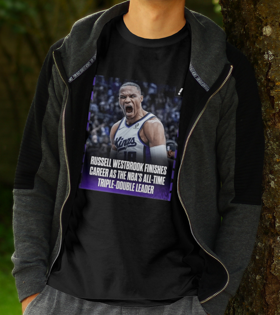 Russell Westbrook Kings NBA All Time Triple Double Leader T-Shirt