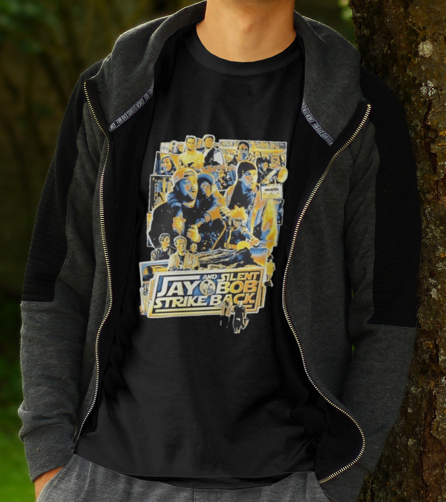 Jay And Silent Bob Strike Back Movie Collage Kevin Smith T-Shirt