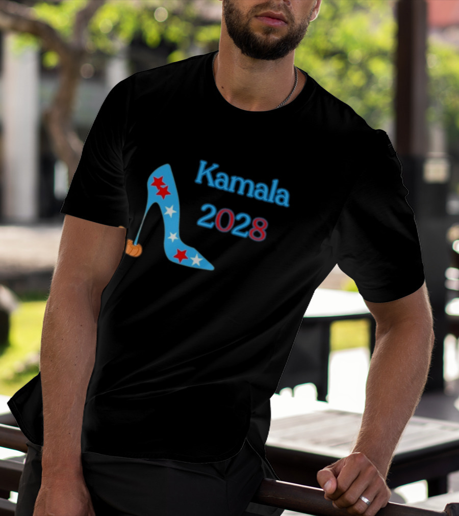 Kamala 2028 High Heel Stars Fun Election T-Shirt