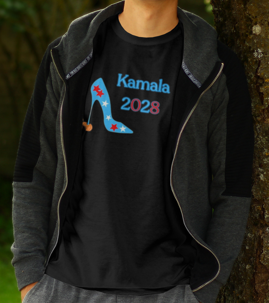 Kamala 2028 High Heel Stars Fun Election T-Shirt