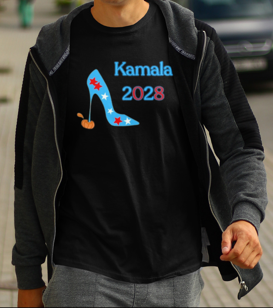 Kamala 2028 High Heel Stars Fun Election T-Shirt