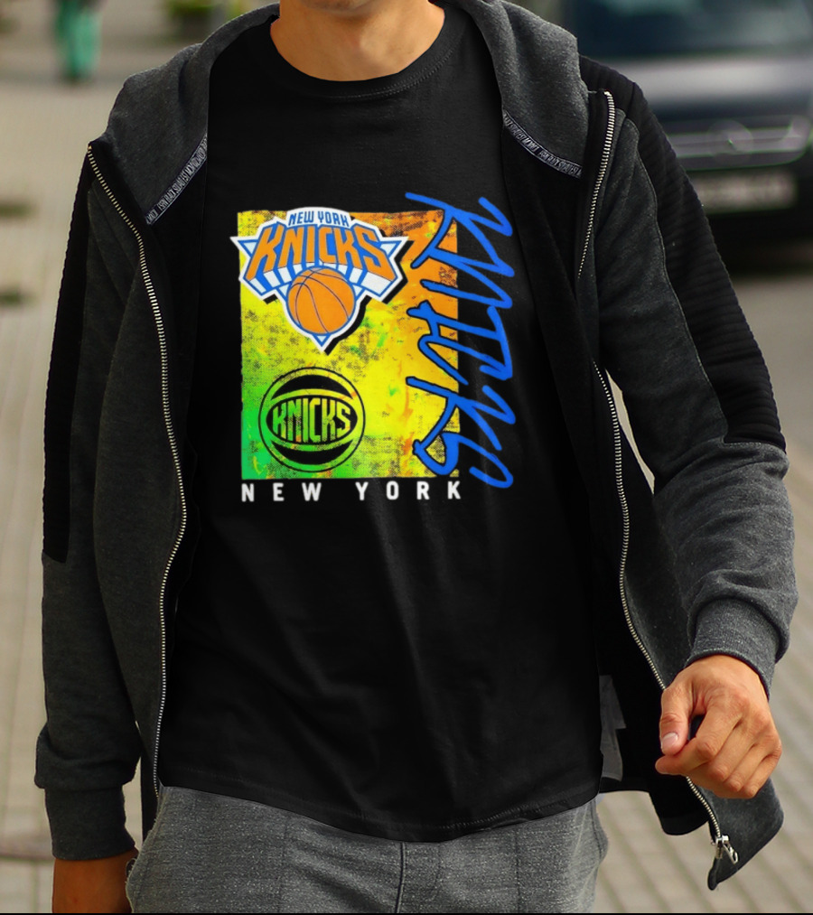 New York Knicks Basketball Team NBA Vibrant Graphic Knicks New York T-Shirt