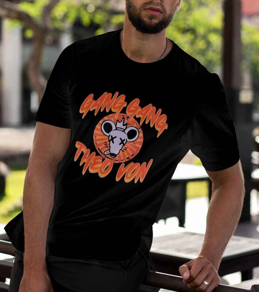 Theo Von Gang Gang Rat Comedy Podcast T-Shirt
