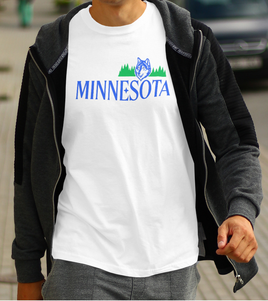 Minnesota Timberwolves Wolf Forest T-Shirt