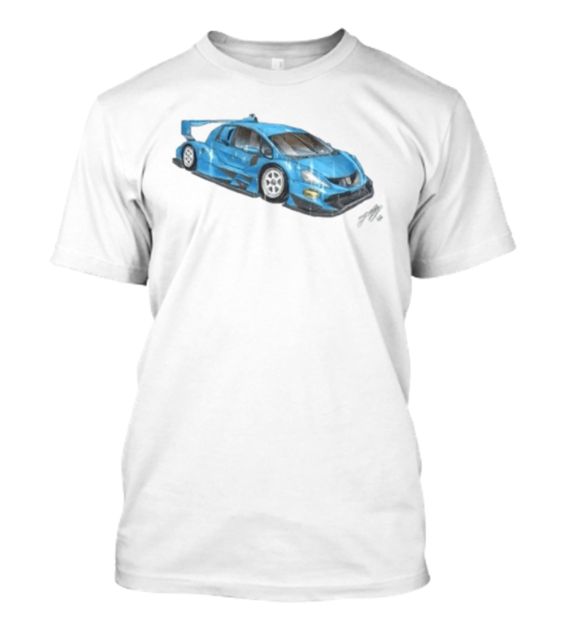 Grent Perez Store Fih Blue Racing Car T-Shirt