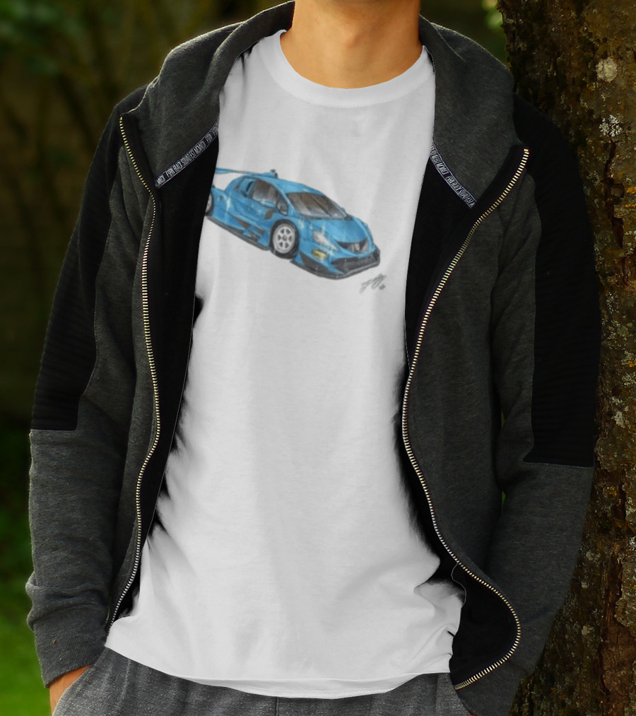 Grent Perez Store Fih Blue Racing Car T-Shirt