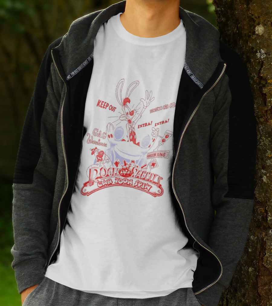 Roger Rabbit Benny The Cab Toontown Keep On Running Smile Darn Ya Smile Disney T-Shirt