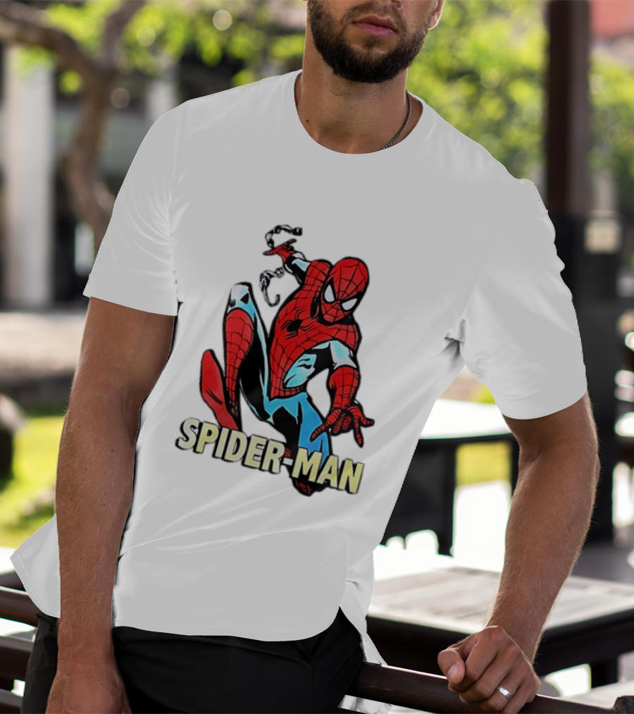 Spider Man Action Pose Marvel Superhero Avengers Comic T-Shirt