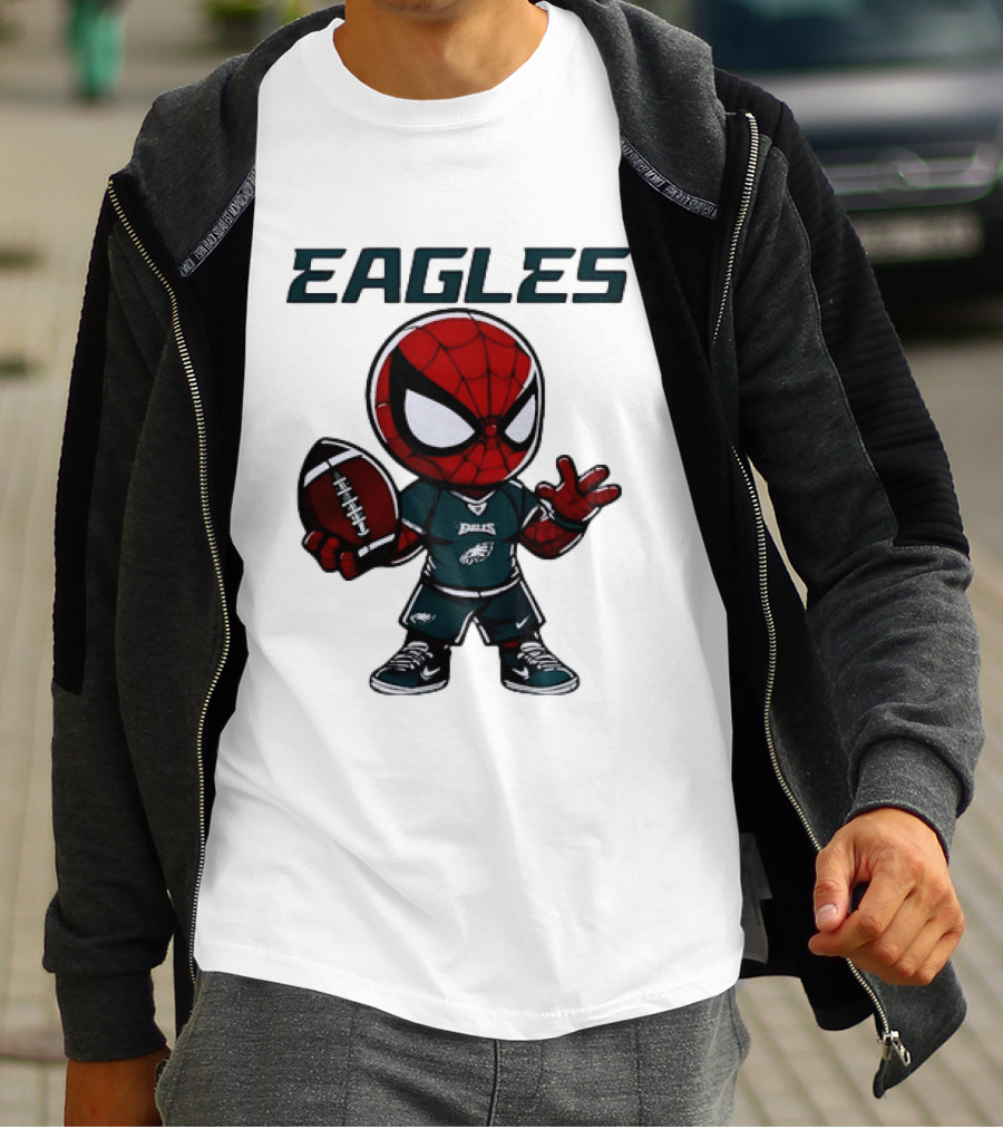 Spider Man Eagles Football Jersey Personalized Philadelphia Edition T-Shirt