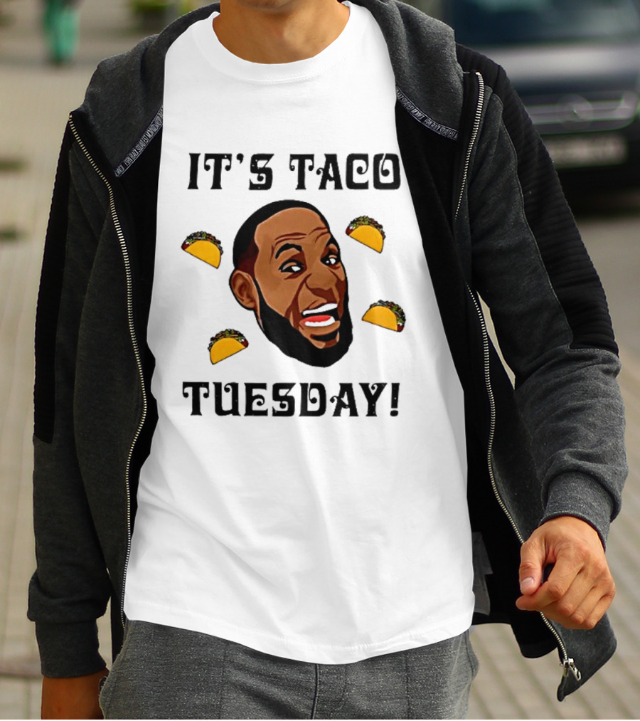 It's Taco Tuesday Meme Face With Tacos T-Shirt