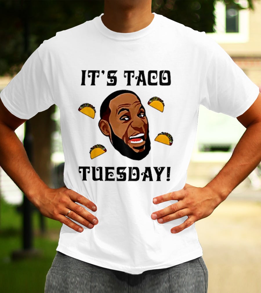 It's Taco Tuesday Meme Face With Tacos T-Shirt