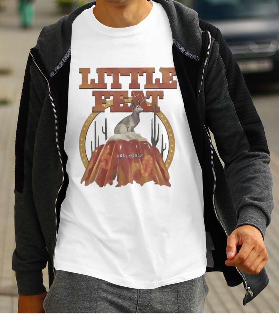 Little Feat Fifty Years Hollywood Record Album Antelope And Cactus T-Shirt