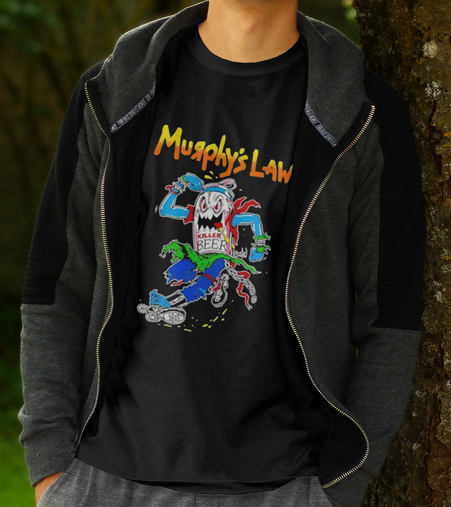 Murphy's Law Killer Beer Crossover Thrash Monster Can Running T-Shirt