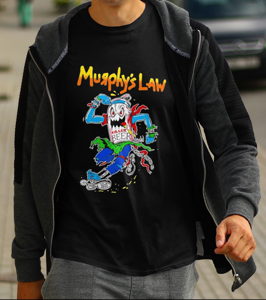 Murphy's Law Killer Beer Crossover Thrash Monster Can Running T-Shirt
