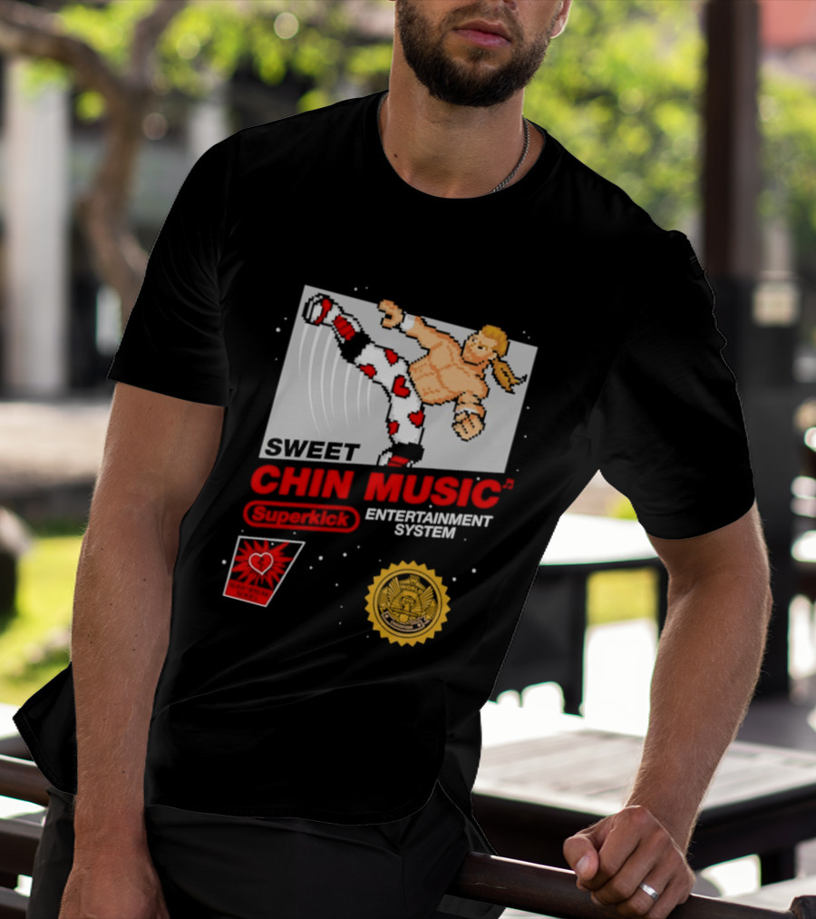 Sweet Chin Music Heartbreak Kid Entertainment System Series T-Shirt