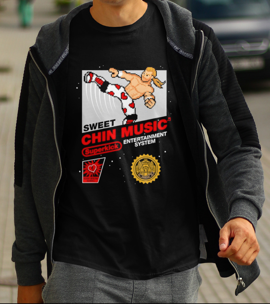 Sweet Chin Music Heartbreak Kid Entertainment System Series T-Shirt