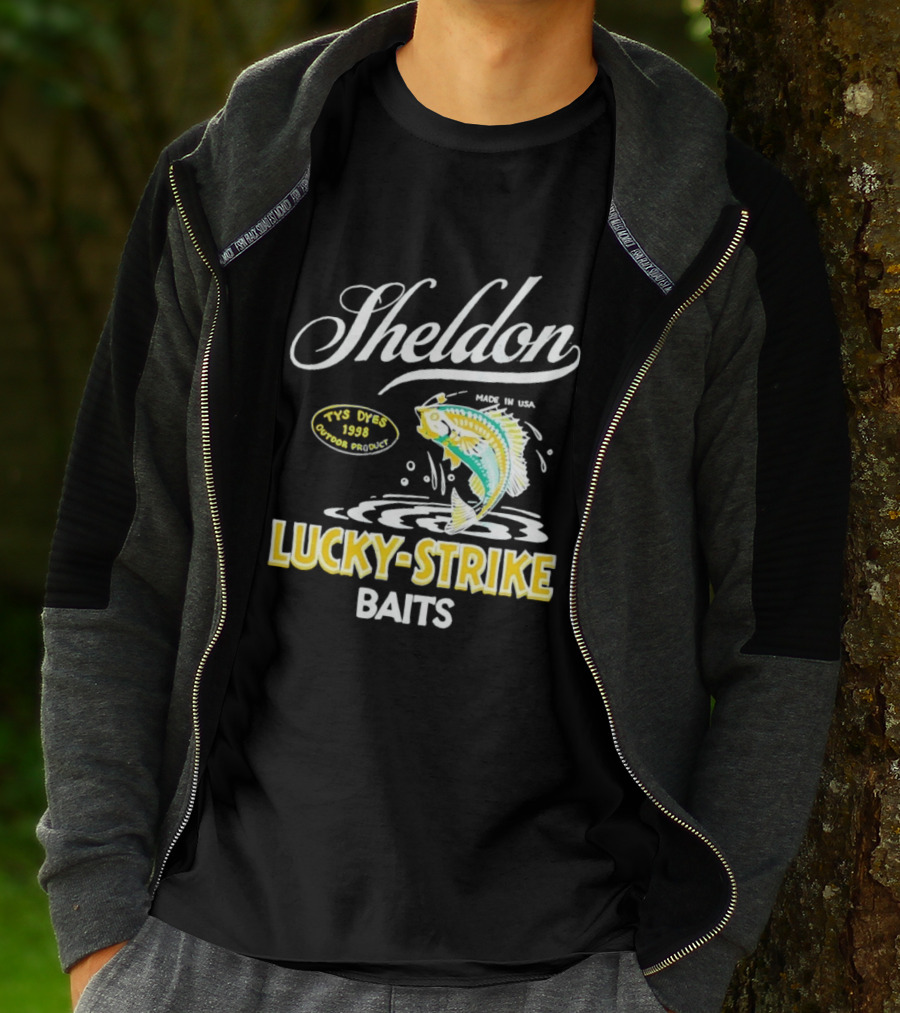 Sheldon Lucky Strike Baits Vintage 1998 Tys Dyes Outdoor Gear T-Shirt