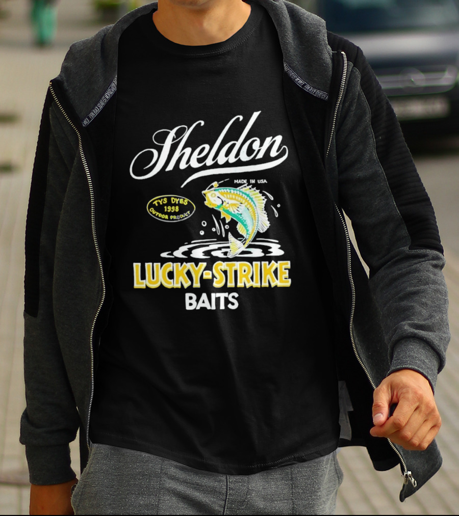 Sheldon Lucky Strike Baits Vintage 1998 Tys Dyes Outdoor Gear T-Shirt