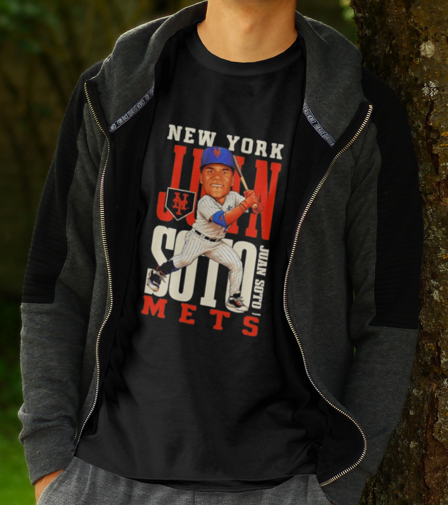 New York Mets Juan Soto Caricature MLB Baseball T-Shirt