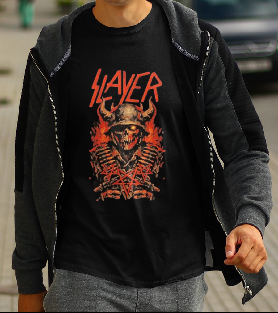 Slayer Rocklahoma Festival 2026 Pryor OK September 6 Skull T-Shirt