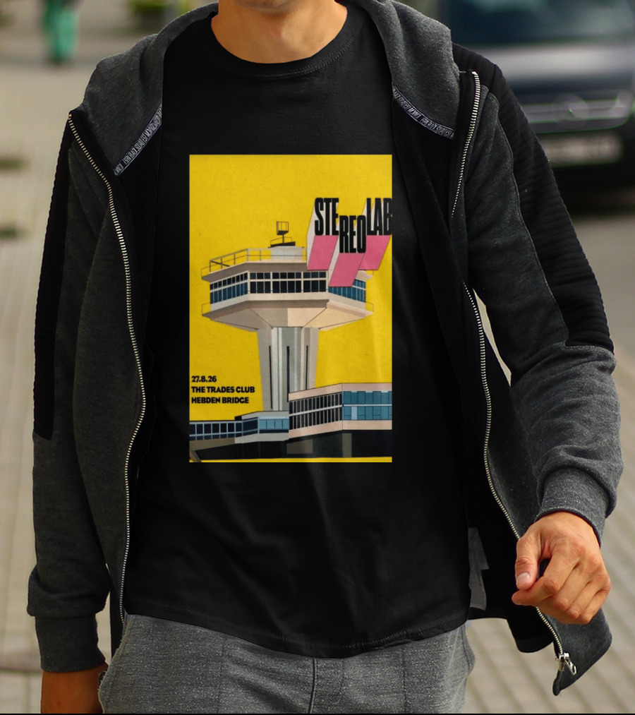 Stereolab 27.8.26 Hebden Bridge The Trades Club T-Shirt