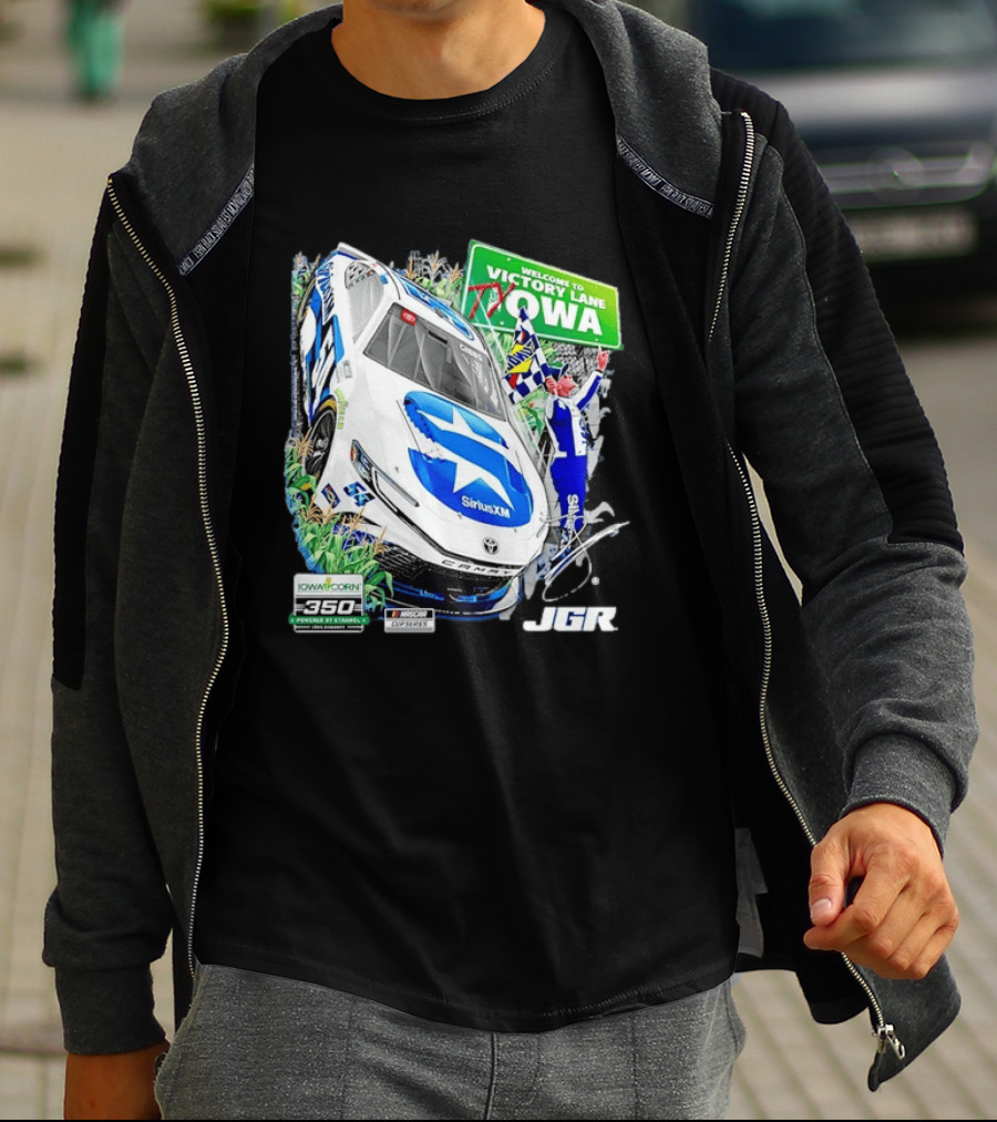 Ty Gibbs Welcome To Victory Lane Iowa Corn 350 NASCAR Cup Series JGR T-Shirt