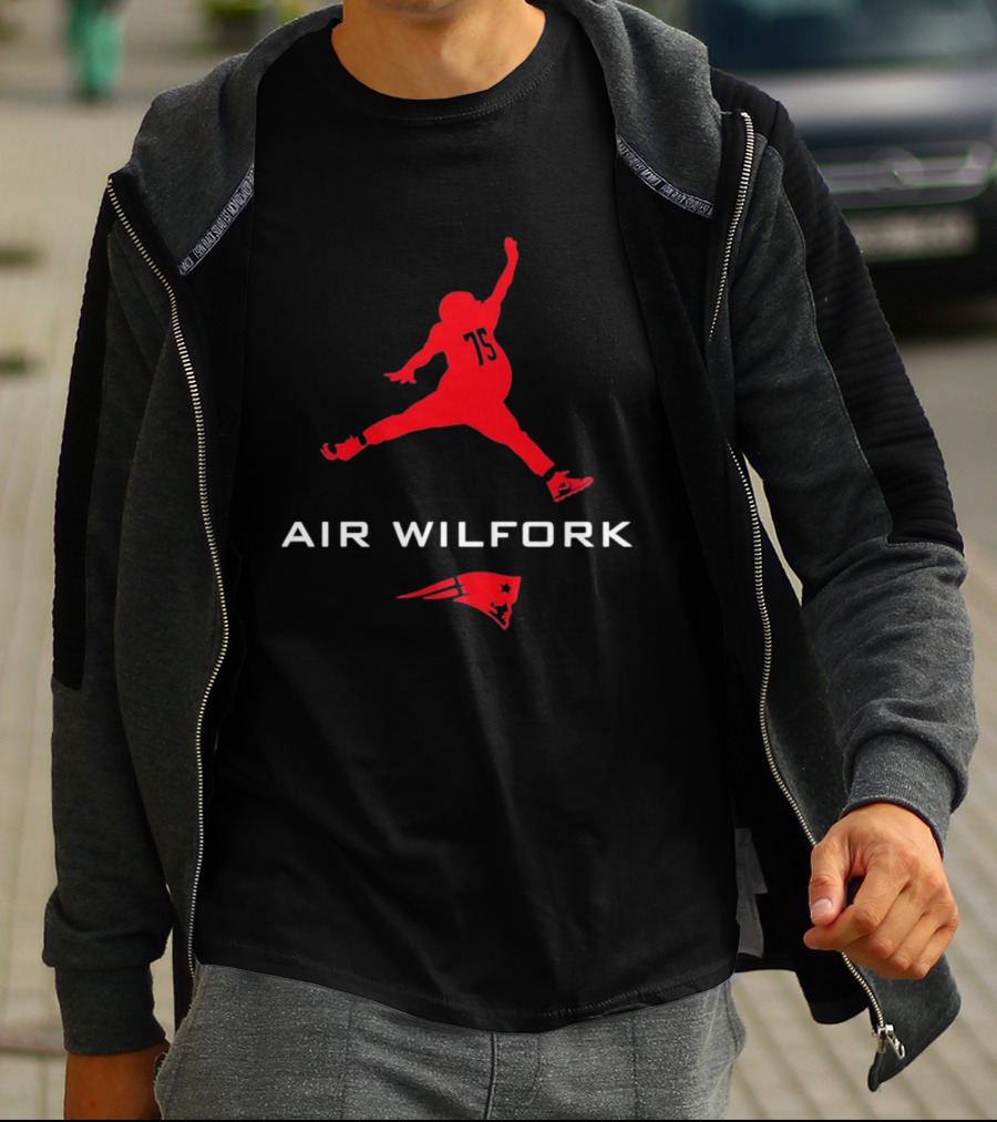 New England Patriots Air Wilfork 75 Jumpman T-Shirt
