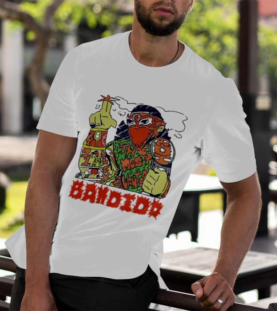 Most Wanted Bandido Lucha Libre Wrestler Suplex Champion T-Shirt