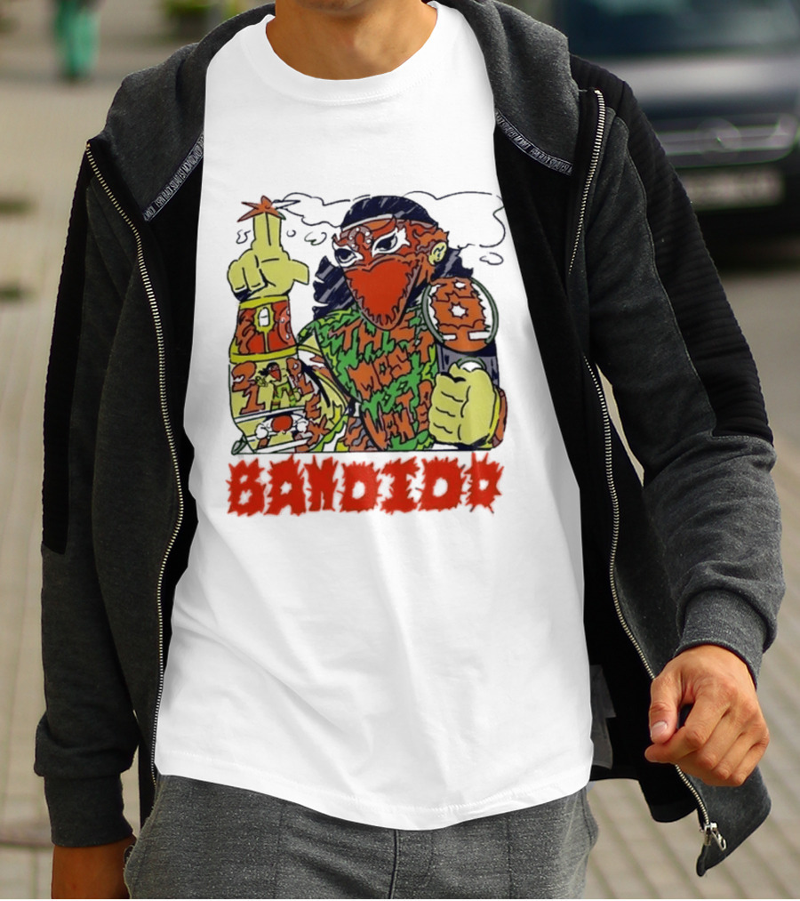 Most Wanted Bandido Lucha Libre Wrestler Suplex Champion T-Shirt