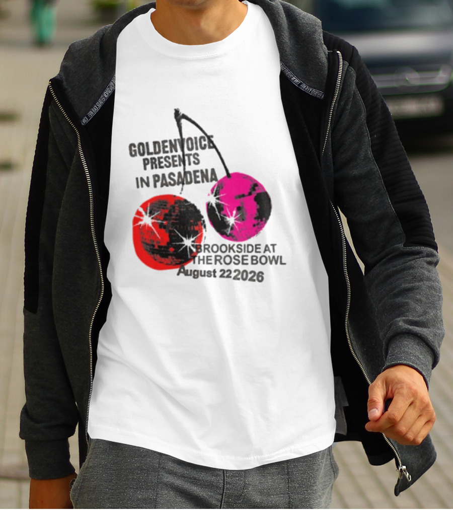 Goldenvoice Presents Pasadena Brookside At The Rose Bowl August 22 2026 Disco Cherry Baby T-Shirt
